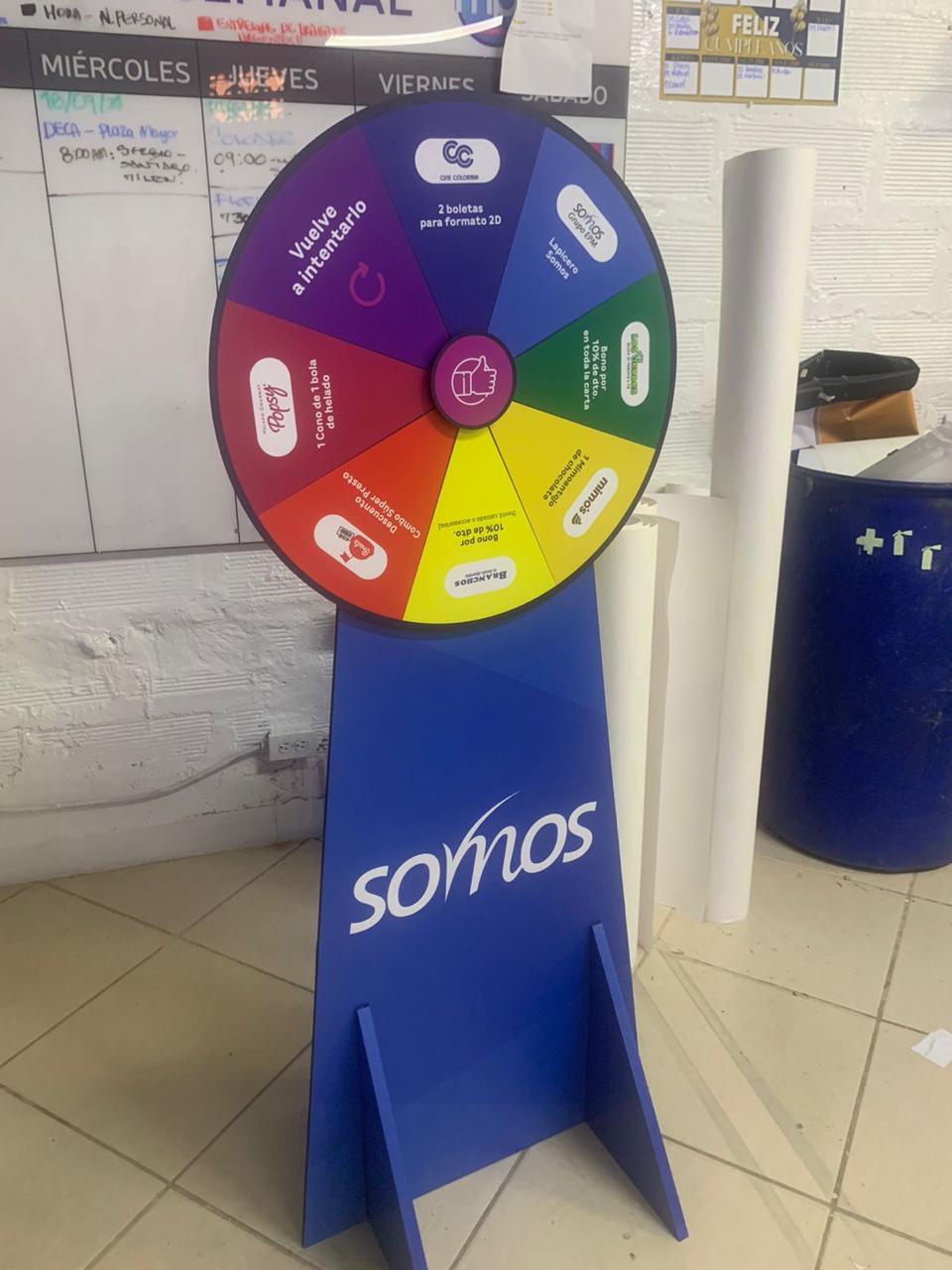 Ruleta de Piso Autosoportable