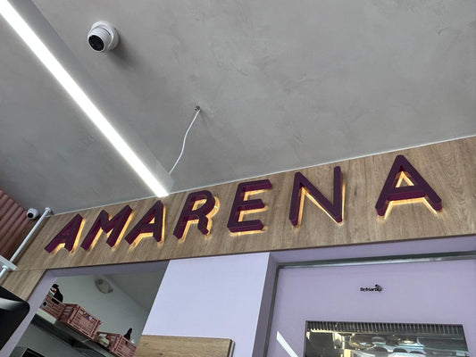 Aviso Letras Independiente con Luz