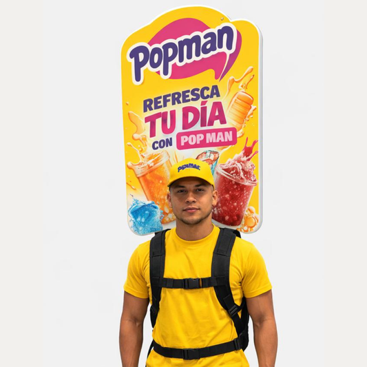 Pop Man Doble Cara Alto Impacto
